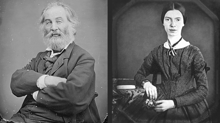 Portrait of Walt Whitman and Emily Dickinson