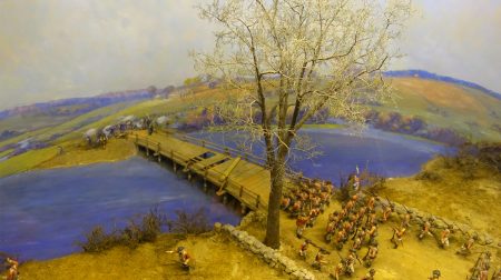 Old North Bridge diorama