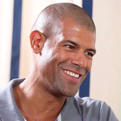 Portrait of Shane Battier smiling.