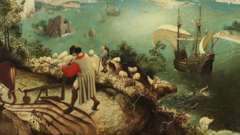 Landscape with the Fall of Icarus, a painting by Pieter Bruegel the Elder
