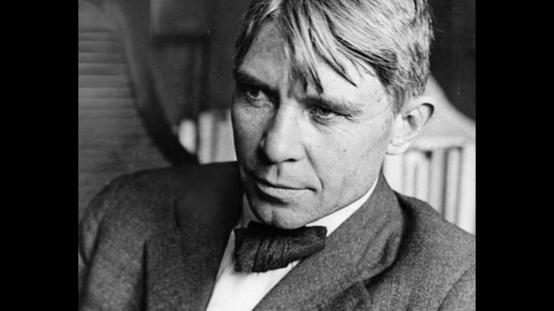 Portrait of Poet Carl Sandburg