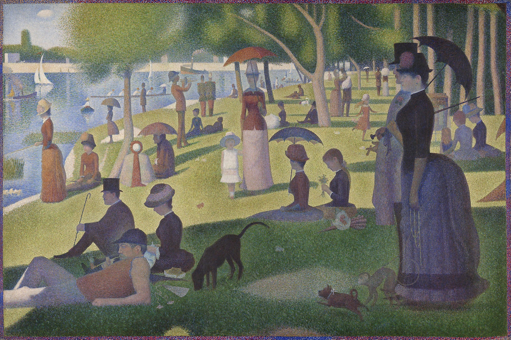 Georges Seurat,” A Sunday on La Grande Jatte — 1884″ (1884–8), oil on canvas