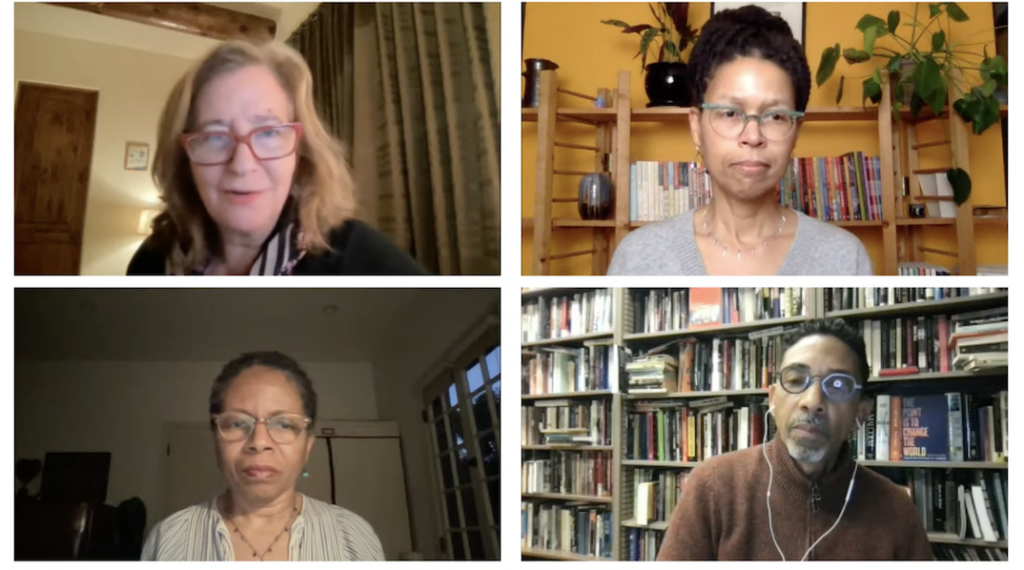 Clockwise from top left: Elisa New, Evie Shockley, Robin D.G. Kelley, and LisaGay Hamilton