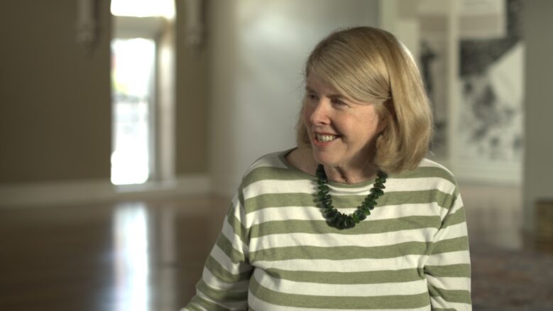 Kay Redfield Jamison smiles while looking to the side